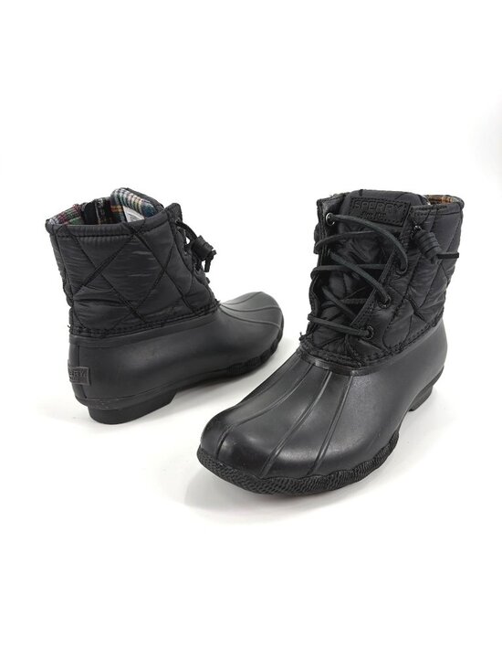 Sperry Shoes - Sperry Saltwater Nylon Quilted Rain Duck Boots Womens 6 Outdoor Preppy Fisherman